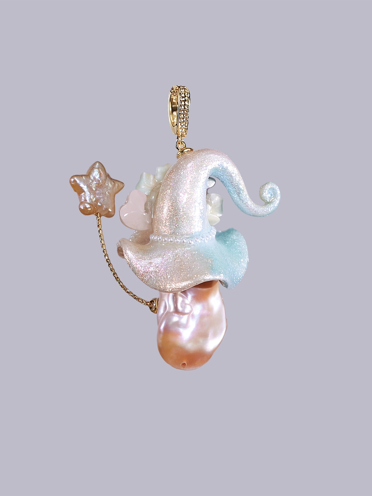 Hat Charms – Hand-Sculpted Mini Hat Pearl Necklace 185