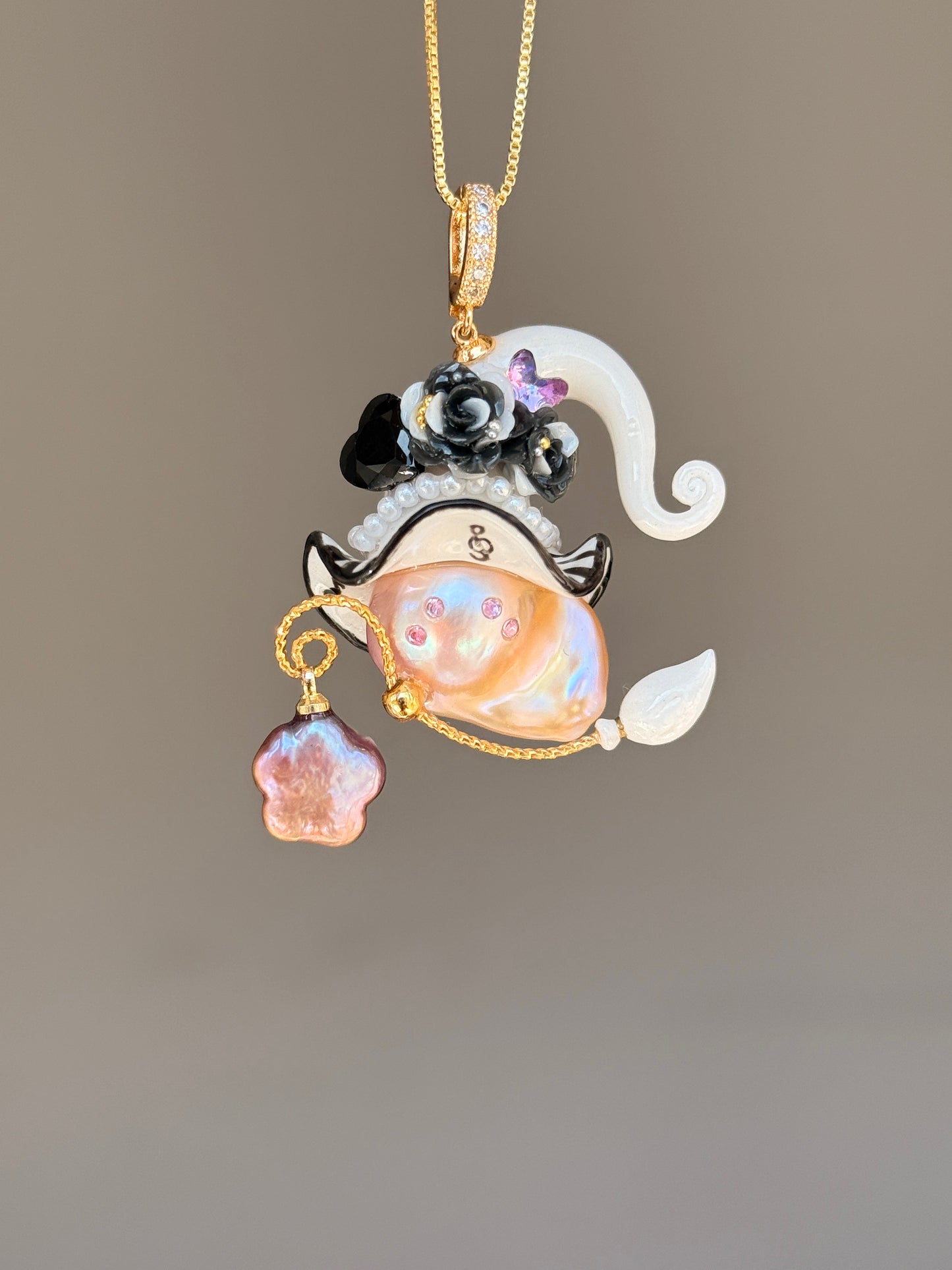 Pre-order Pearl Piano Key Sprite Necklace SKUE174