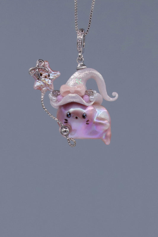 Hat Charms – Hand-Sculpted Mini Hat Pearl Necklace