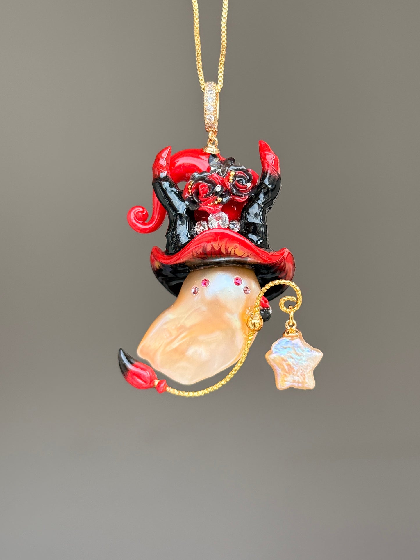 Pre-order Pearl Devil Horn Sprite Necklace SKU1179P1520