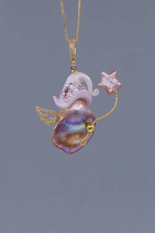 Hat Charms – Hand-Sculpted Mini Hat Pearl Necklace