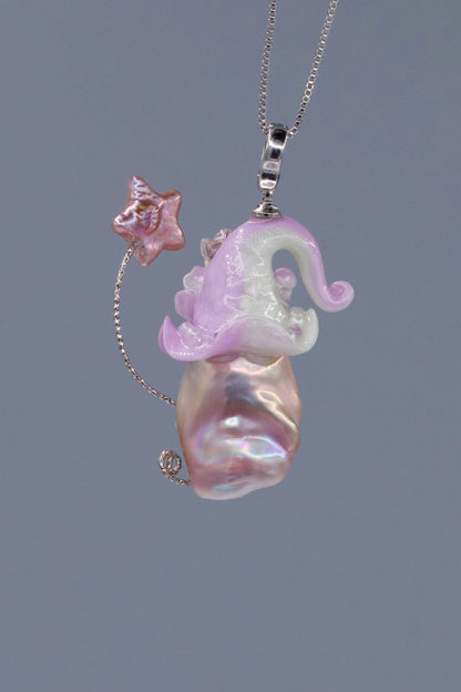 Hat Charms – Hand-Sculpted Mini Hat Pearl Necklace