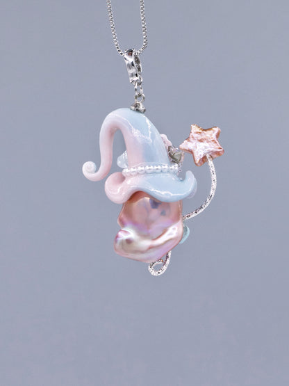 Hat Charms – Hand-Sculpted Mini Hat Pearl Necklace 231P292