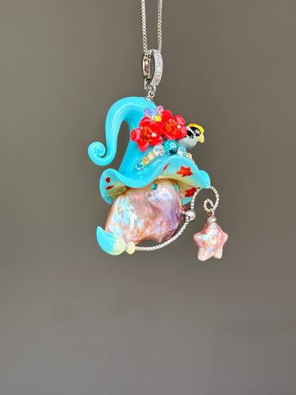 Pre-order Pearl Hornbill Sprite Necklace SKU911P1263