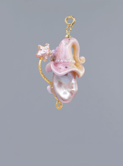 Hat Charms – Hand-Sculpted Mini Hat Pearl Necklace 251P173