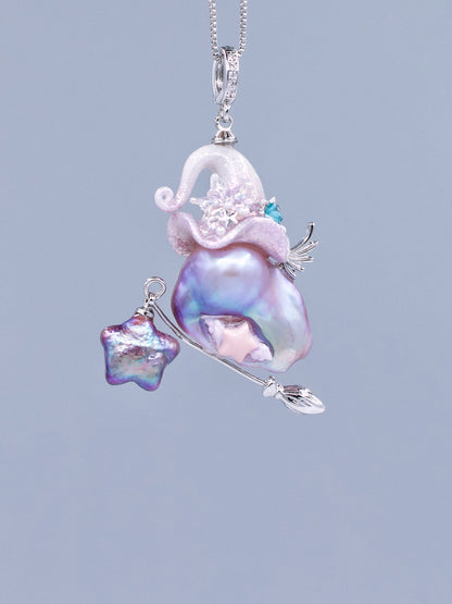 Hat Charms – Hand-Sculpted Mini Hat Pearl Necklace 264P760