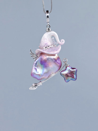Hat Charms – Hand-Sculpted Mini Hat Pearl Necklace 264P760