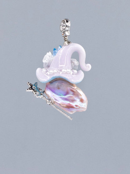 Hat Charms – Hand-Sculpted Mini Hat Pearl Necklace 327P821