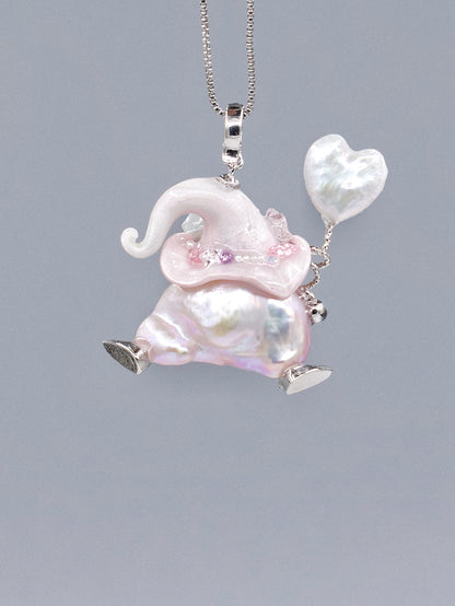 Hat Charms – Hand-Sculpted Mini Hat Pearl Necklace 341P652