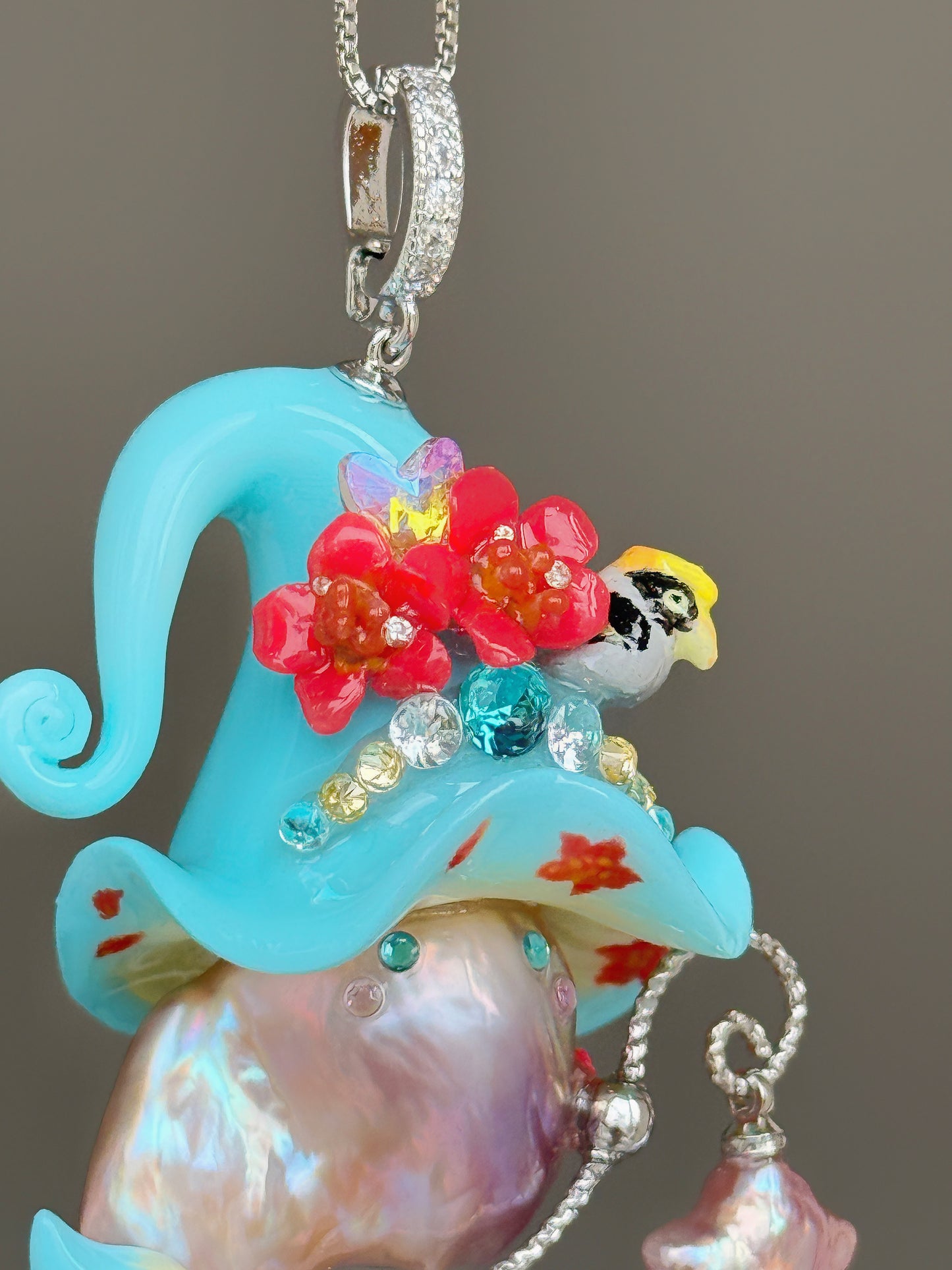 Pre-order Pearl Hornbill Sprite Necklace SKU911P1263
