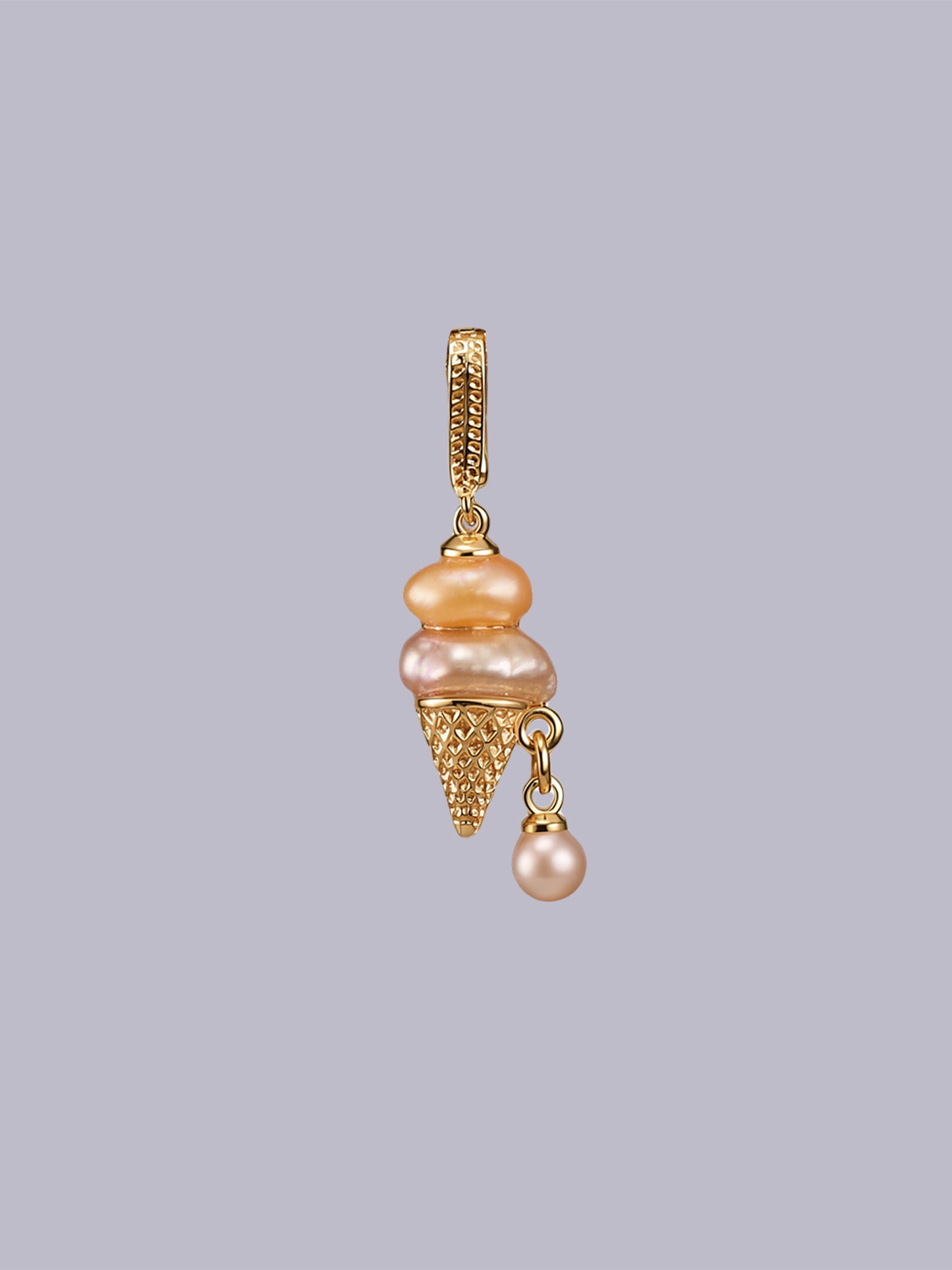 Sweet Treat Pearl Pendant – Ice Cream Cone (Resin + Zirconia) 450