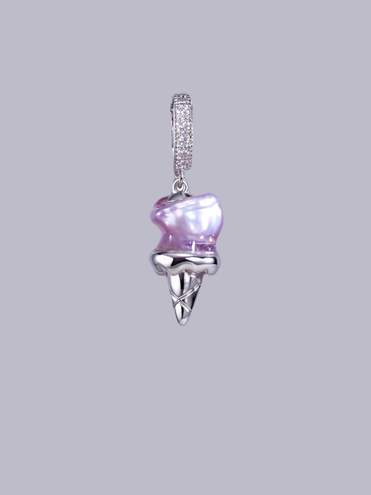 Sweet Treat Pearl Pendant – Ice Cream Cone (Resin + Zirconia) 466