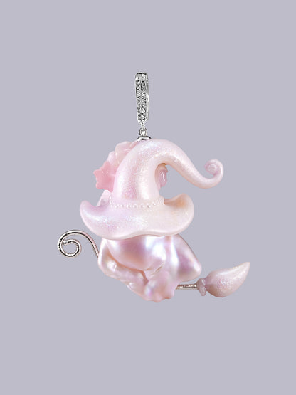 Hat Charms – Hand-Sculpted Mini Hat Pearl Necklace 497