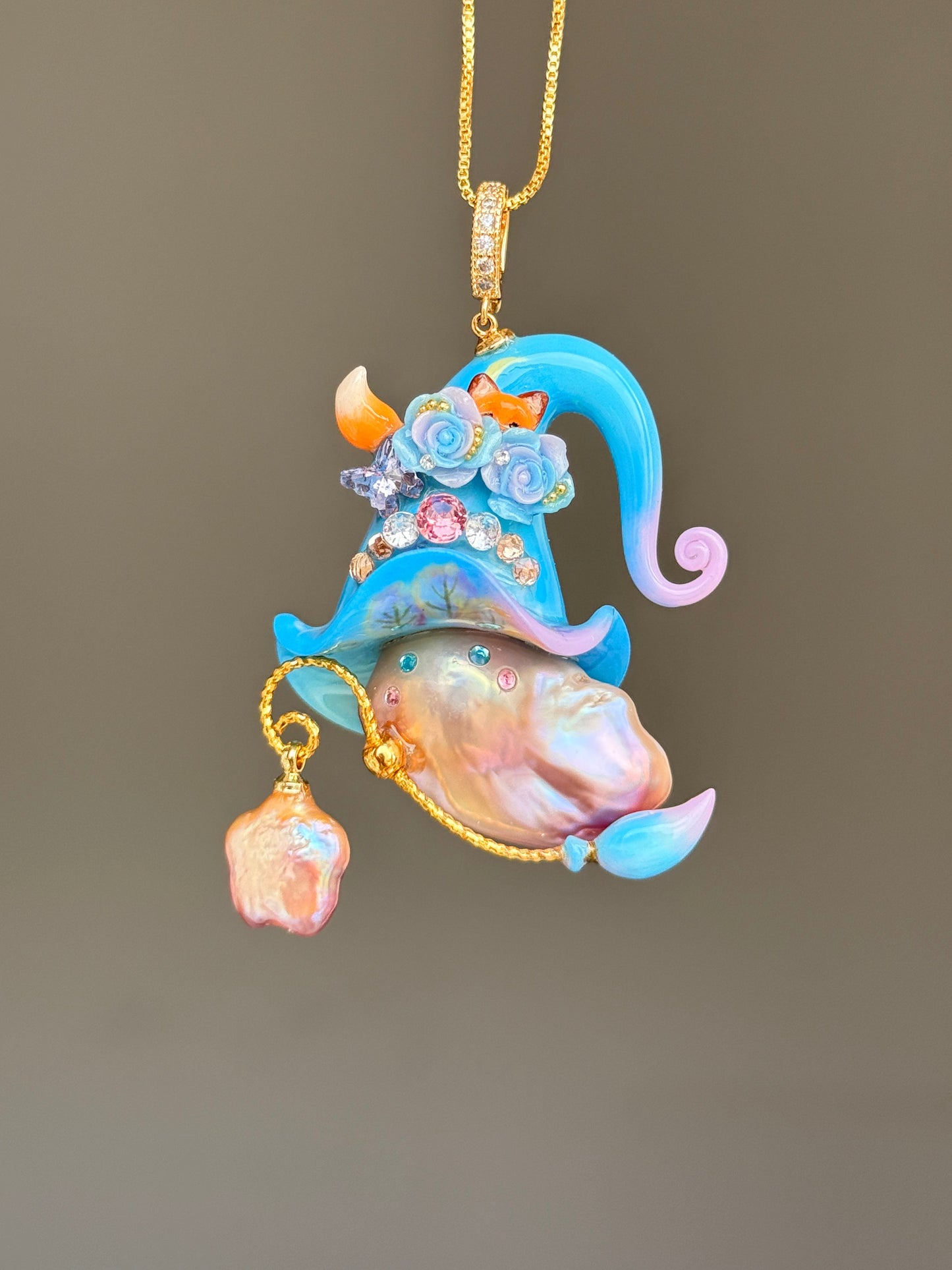 Pre-order Pearl Fox Sprite Necklace SKUE914