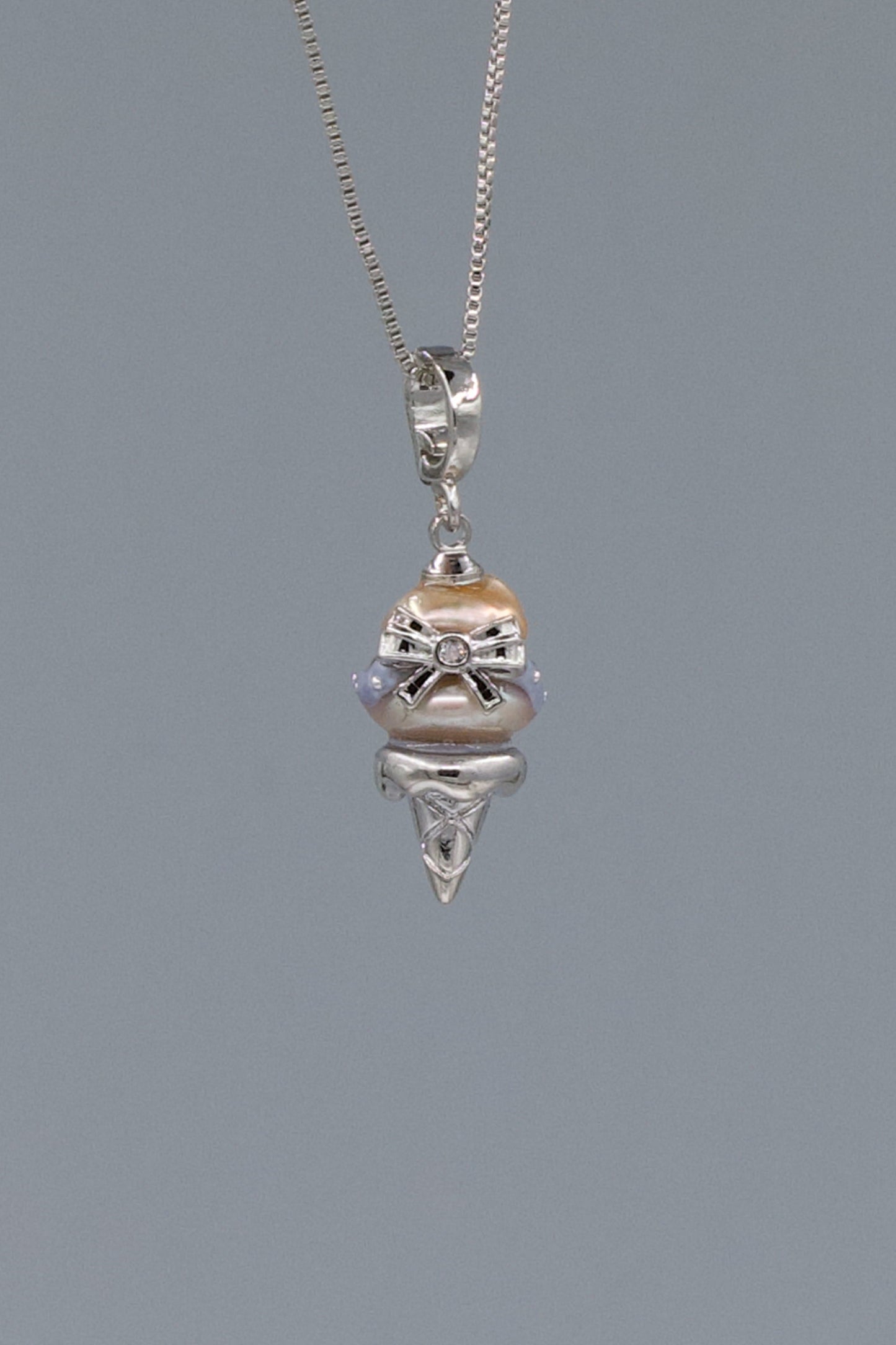 Sweet Treat Pearl Pendant – Ice Cream Cone (Resin + Zirconia) 006PICRM03Y
