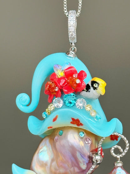 Pre-order Pearl Hornbill Sprite Necklace SKU911P1263