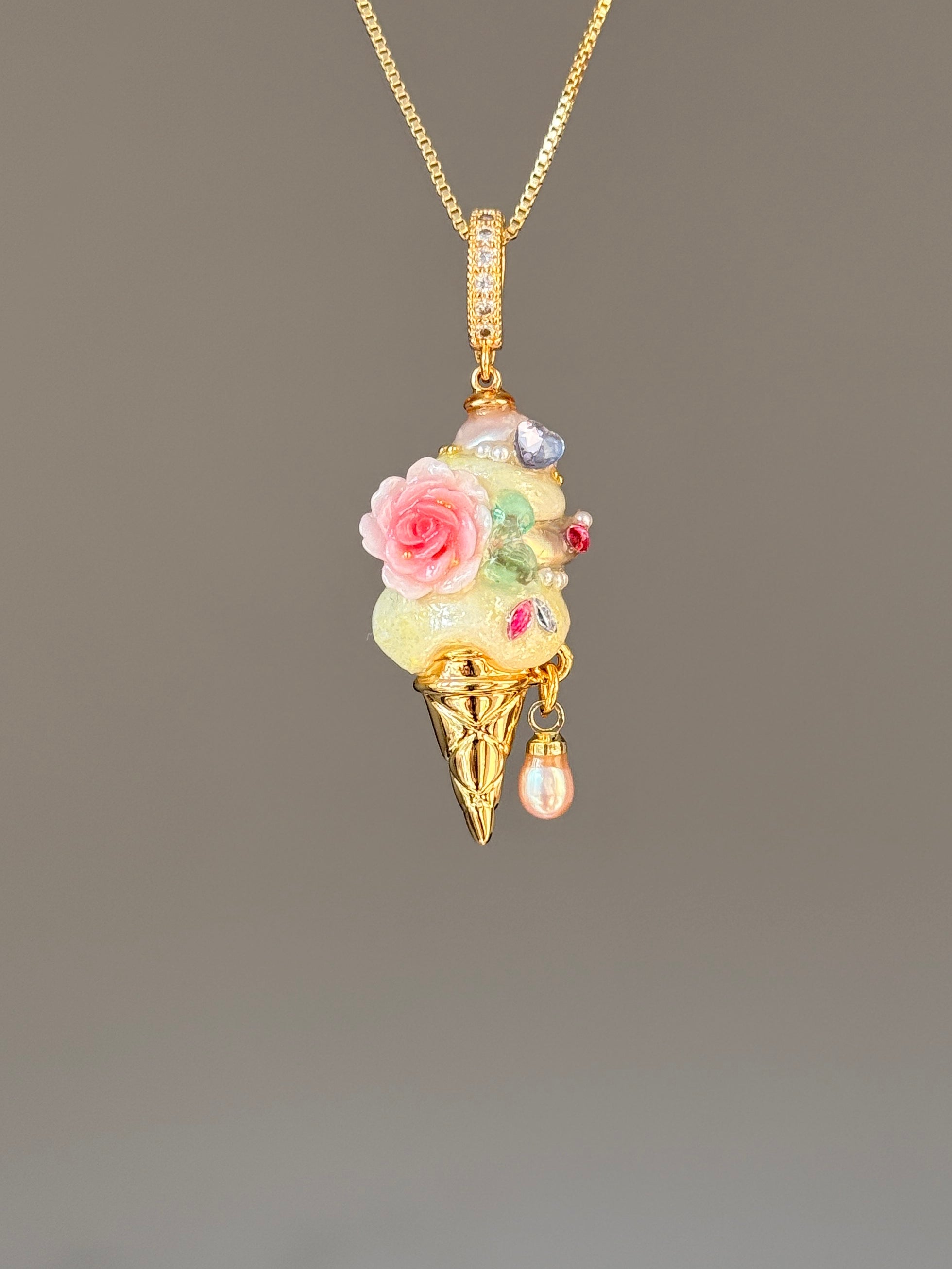 Rose Garden Scoop Baroque Pearl Necklace SKUCR29