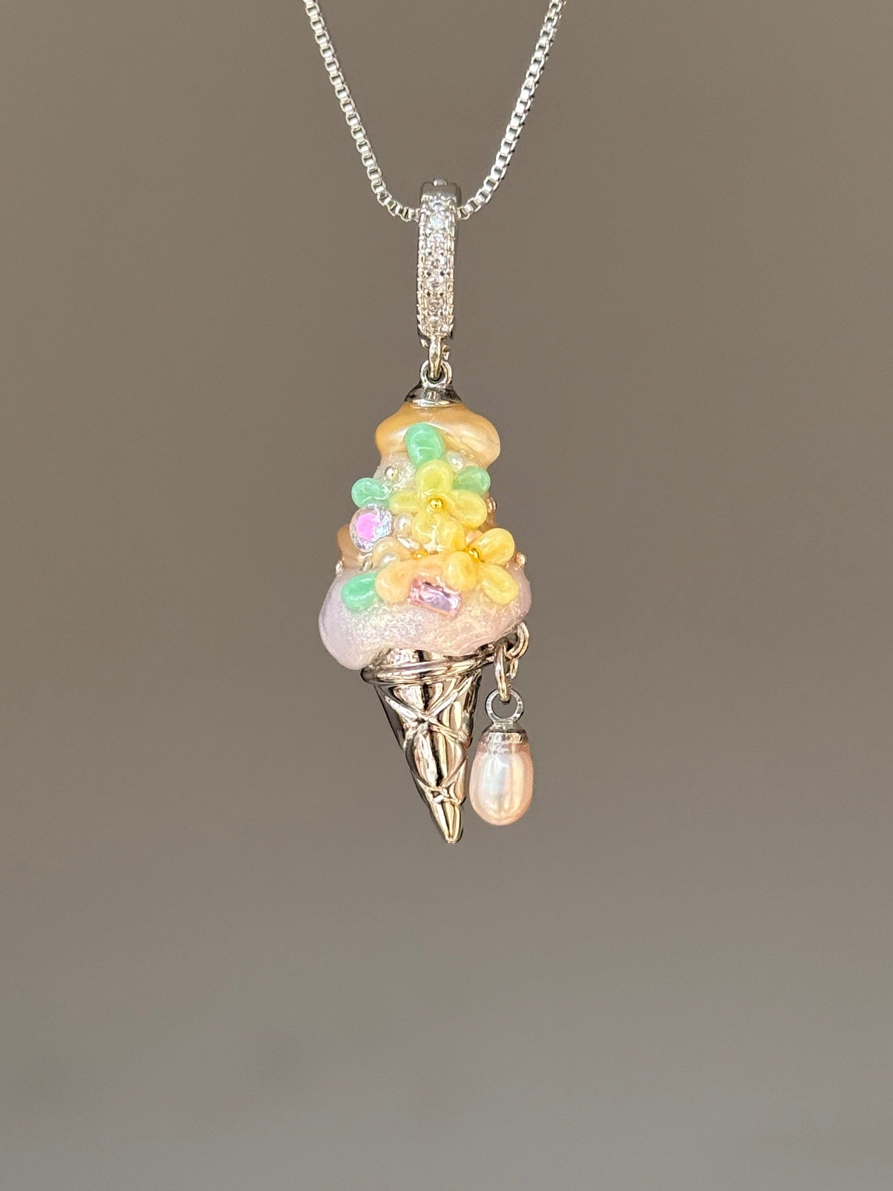 Lemon Confetti Scoop Baroque Pearl Necklace SKUCR31