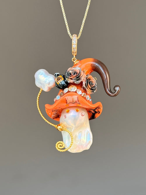 Arcane Potion Witch Baroque Pearl Necklace SKUE1220