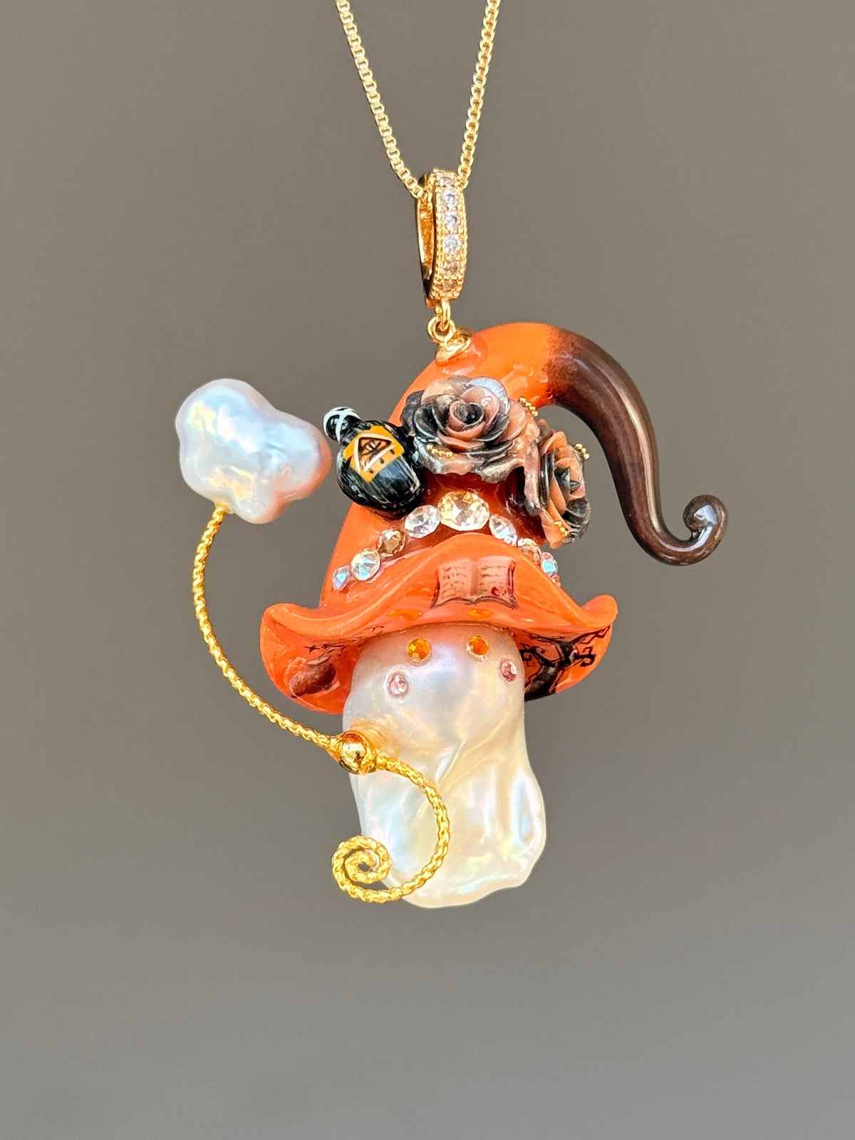 Arcane Potion Witch Baroque Pearl Necklace SKUE1220