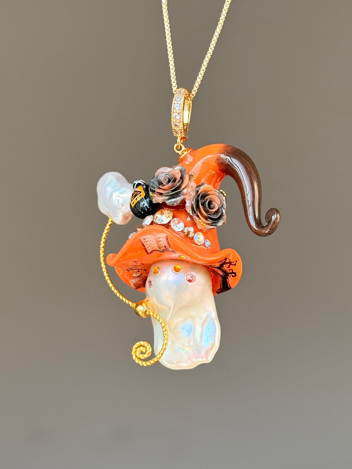 Arcane Potion Witch Baroque Pearl Necklace SKUE1220
