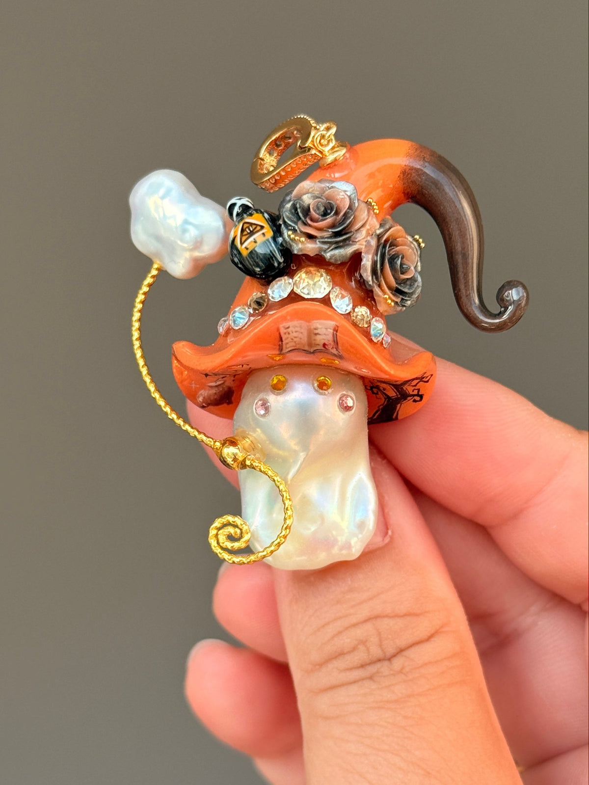 Arcane Potion Witch Baroque Pearl Necklace SKUE1220
