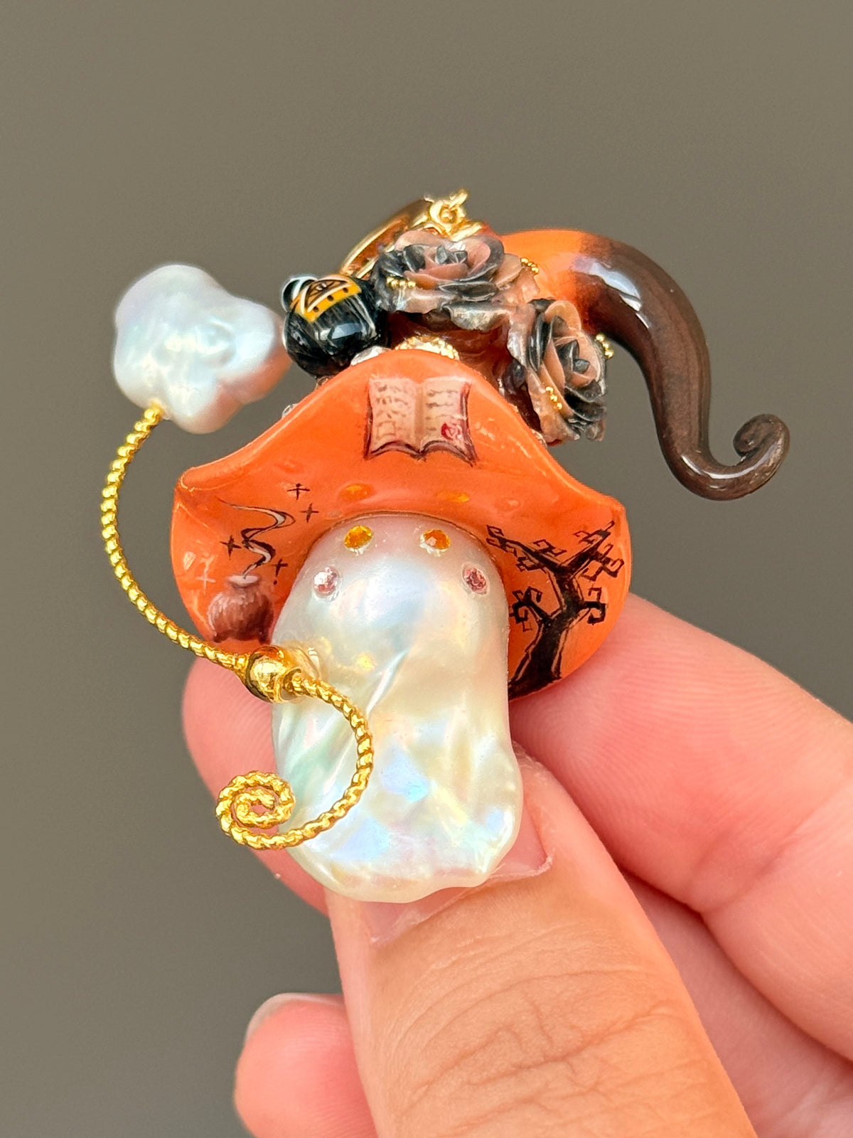 Arcane Potion Witch Baroque Pearl Necklace SKUE1220