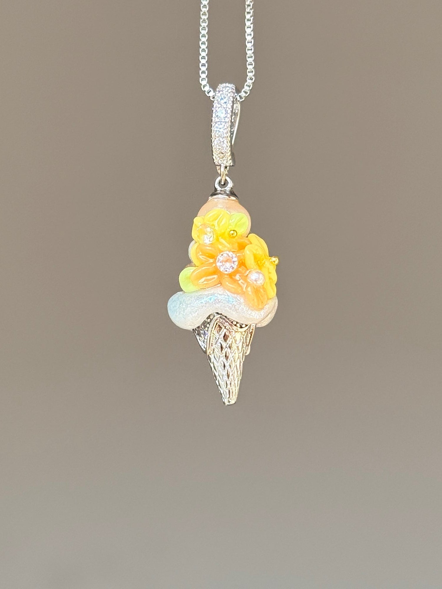 Citrus Bloom Scoop Baroque Pearl Necklace SKUCR9