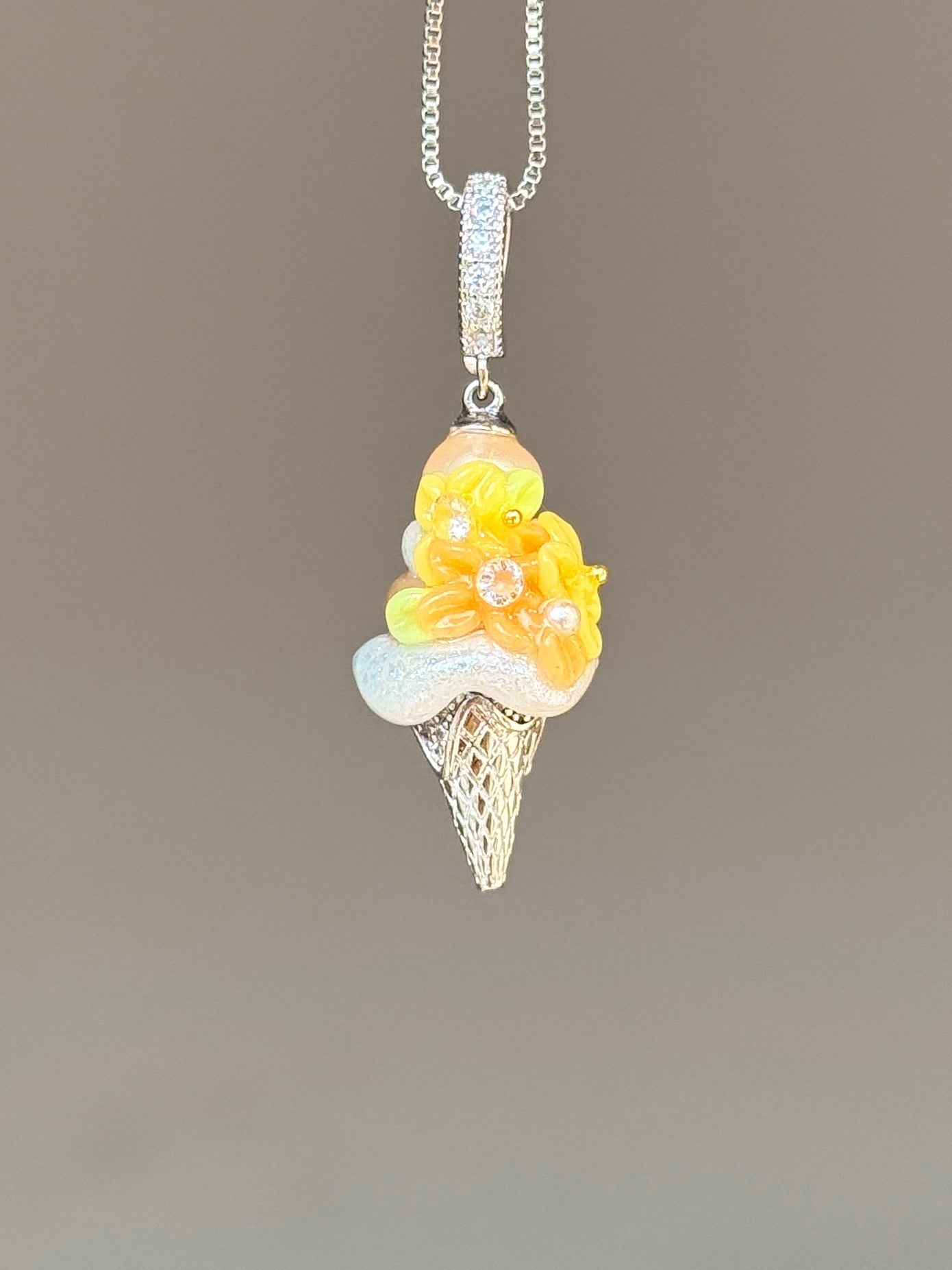 Citrus Bloom Scoop Baroque Pearl Necklace SKUCR9