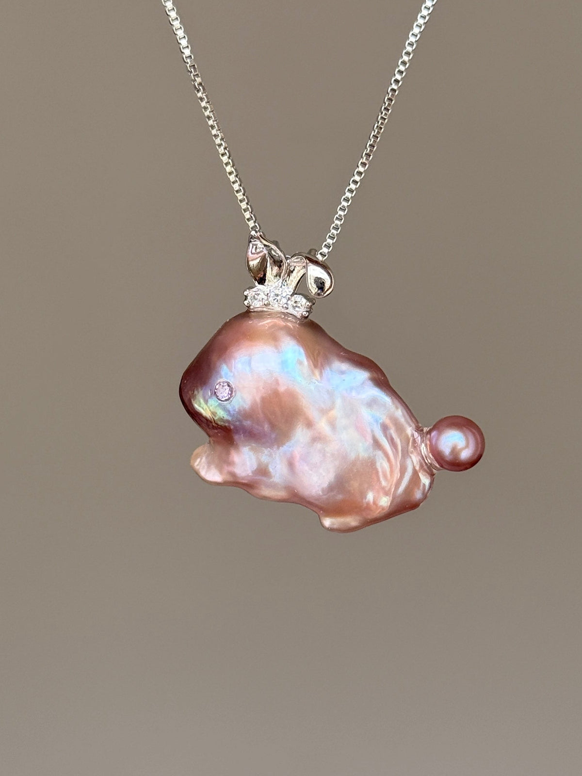 Bunny Sprite Baroque Pearl Necklace SKU635P630