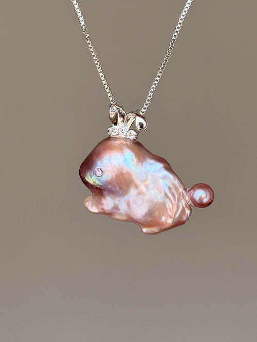 Bunny Sprite Baroque Pearl Necklace SKU635P630