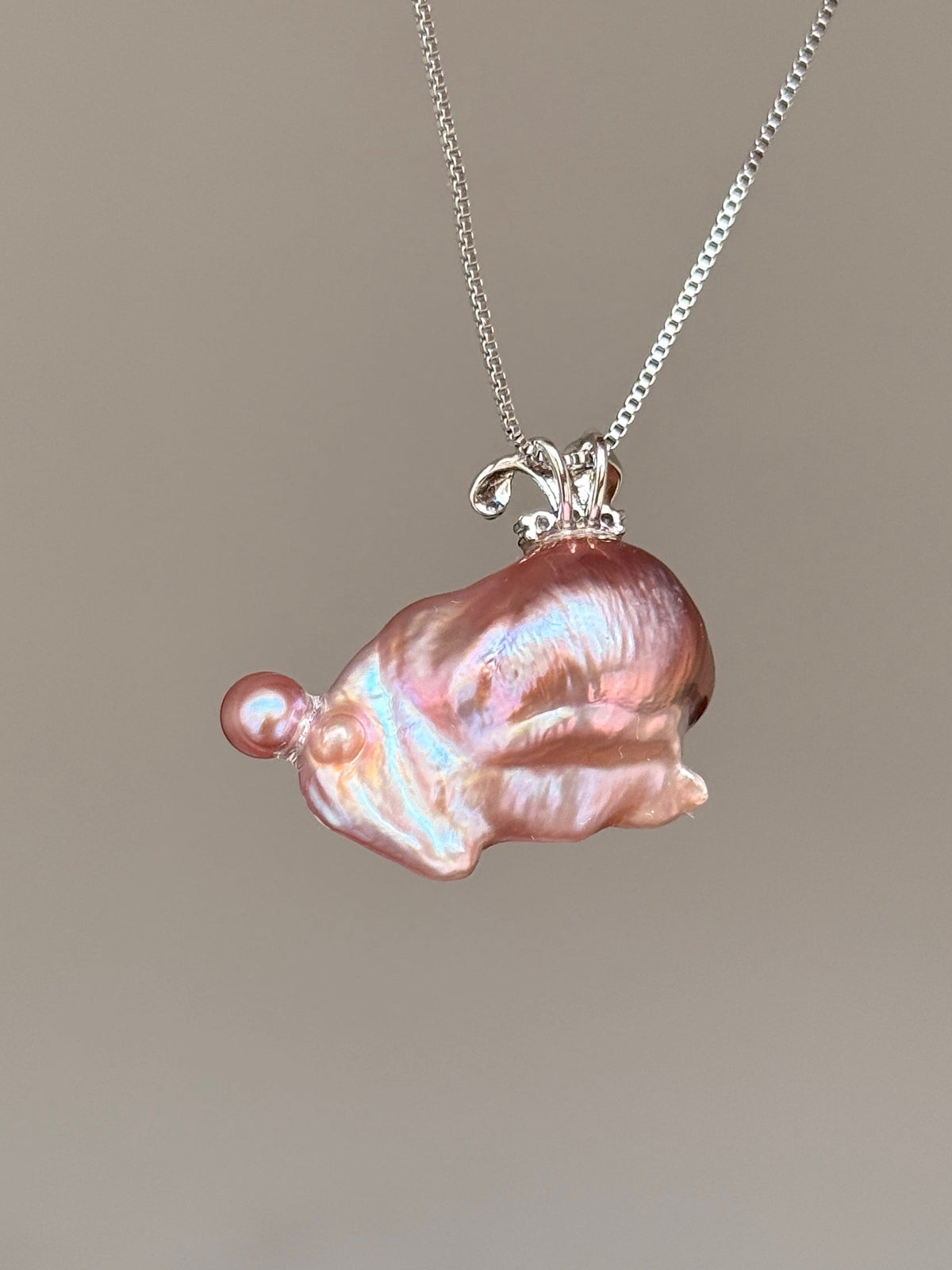 Bunny Sprite Baroque Pearl Necklace SKU635P630