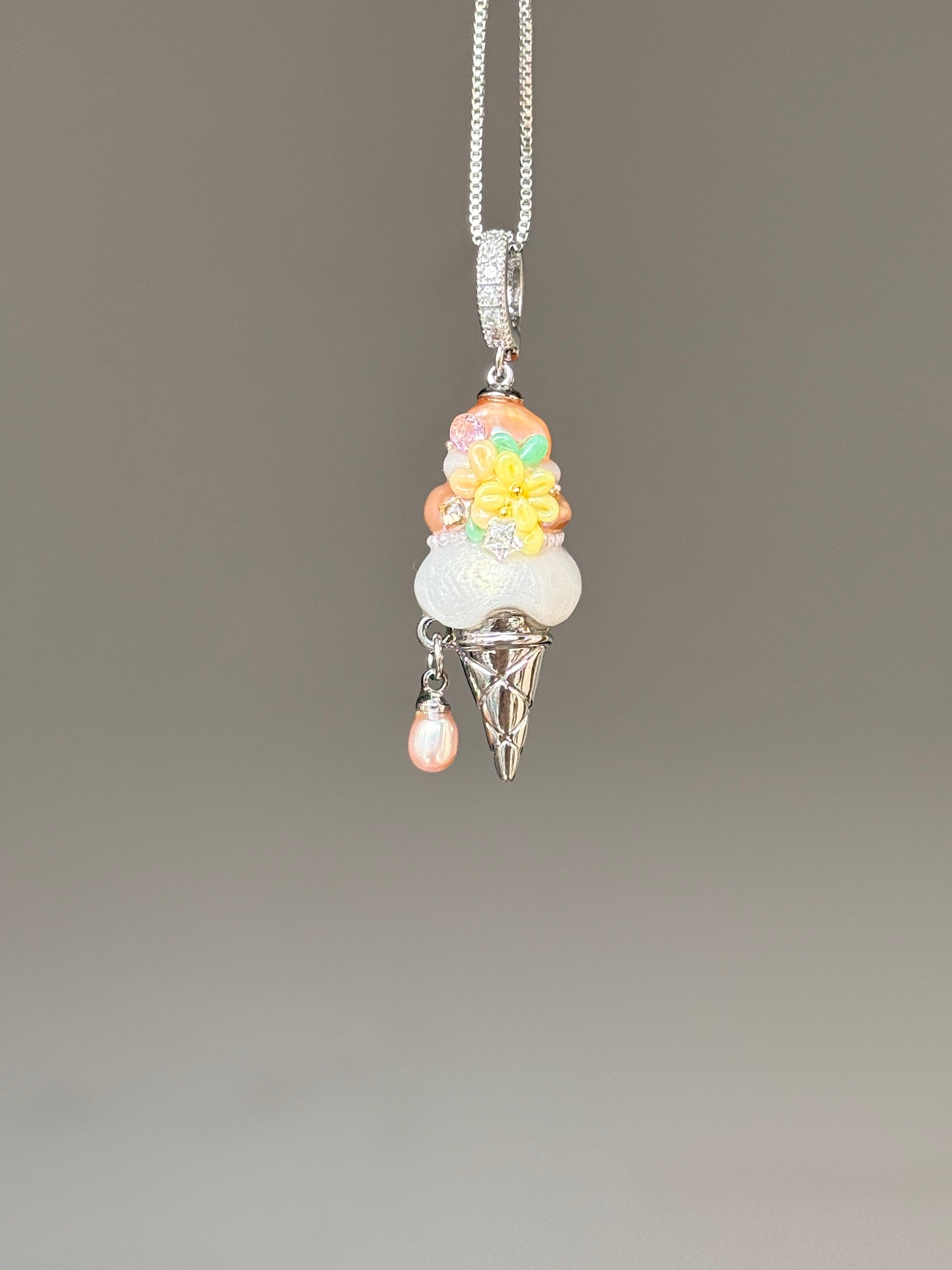 Daisy Sorbet Scoop Baroque Pearl Necklace SKUCR16