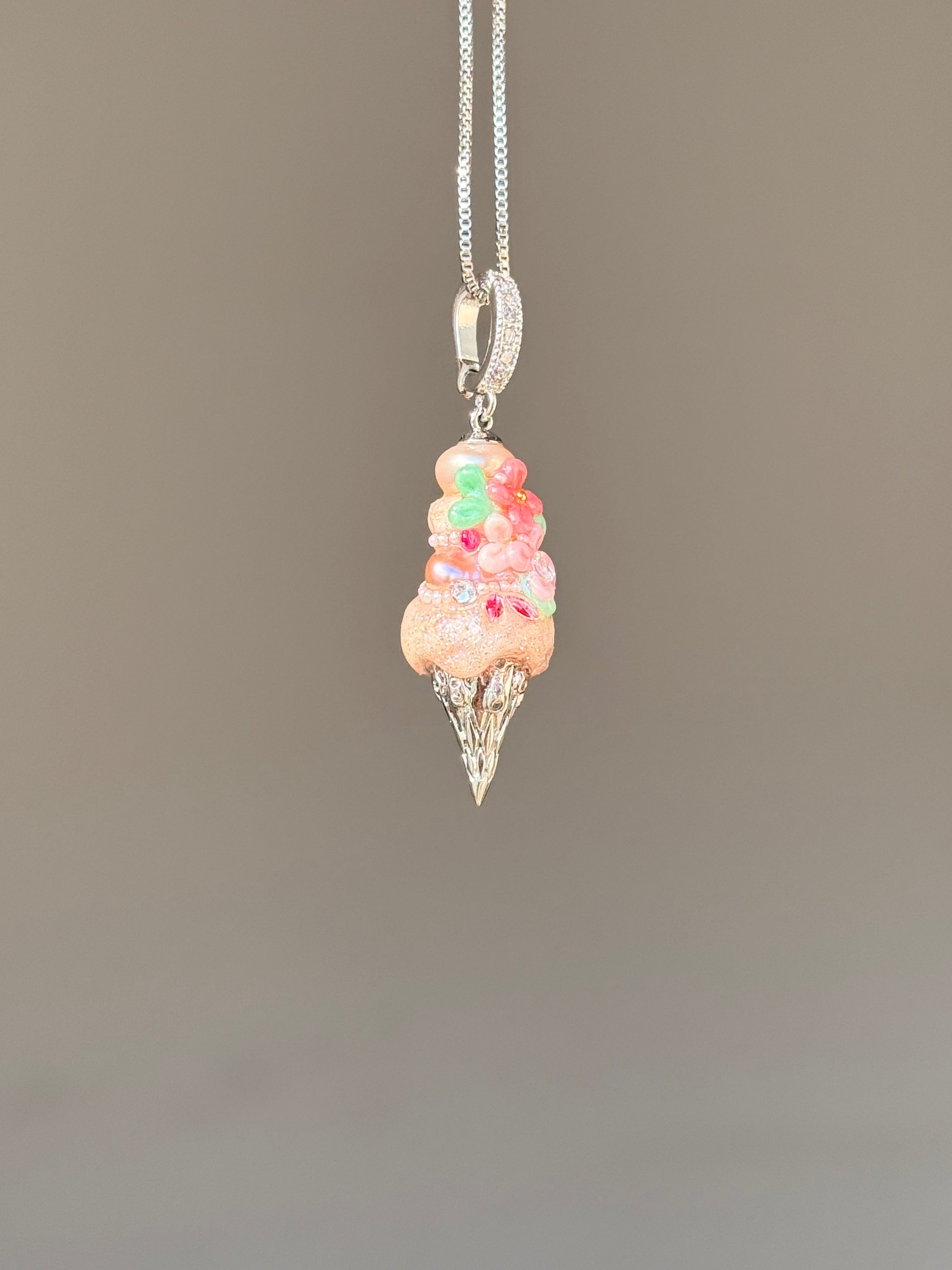 Peach Blossom Scoop Baroque Pearl Necklace SKUCR17