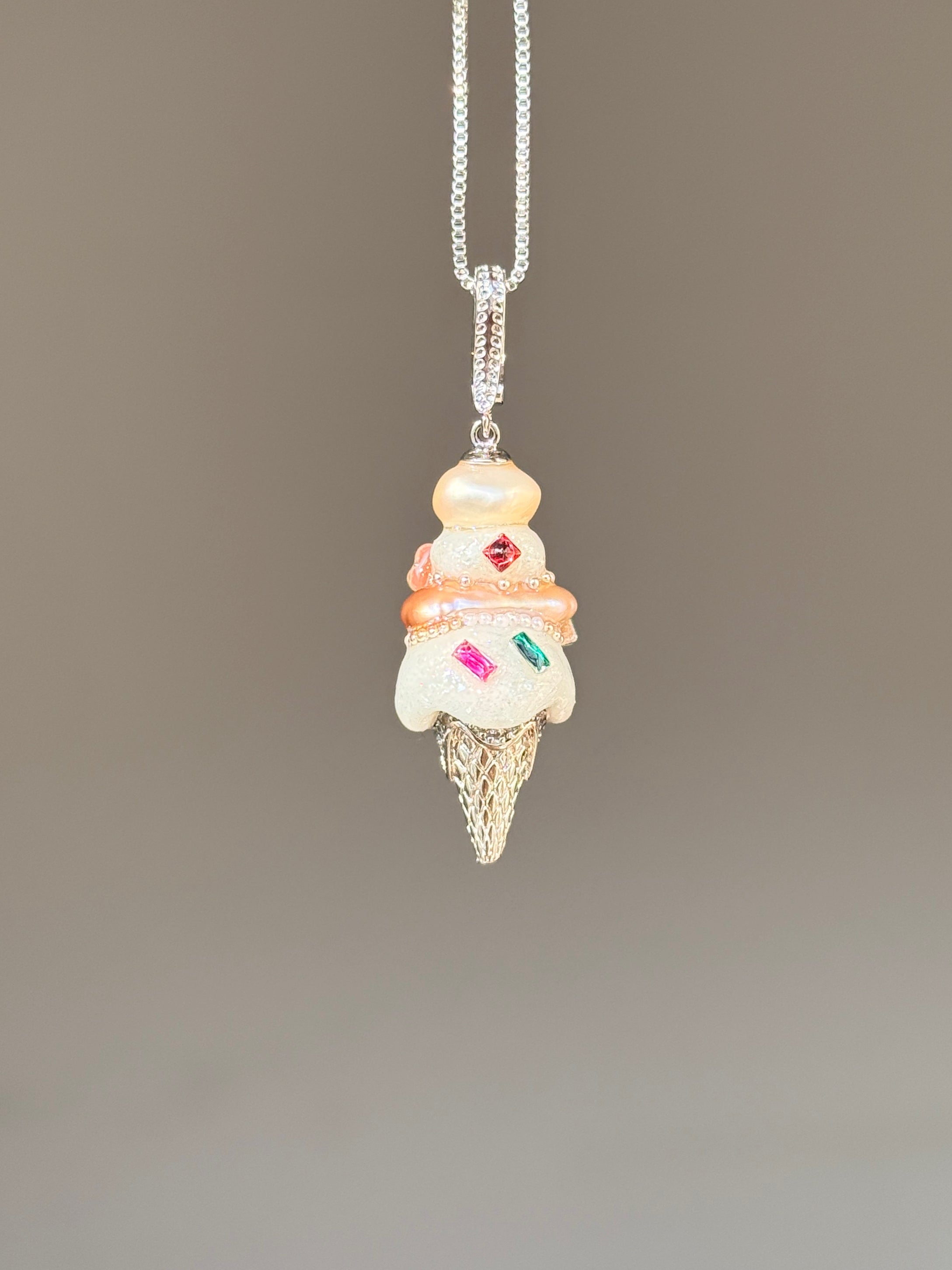 Citrus Cream Scoop Baroque Pearl Necklace SKUCR19