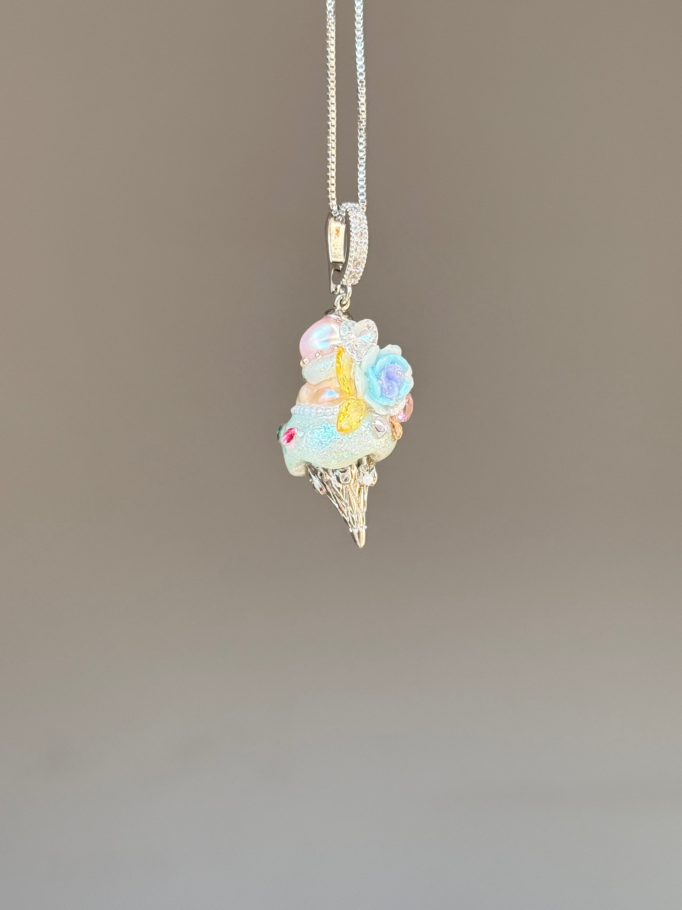 Blue Rose Daydream Scoop Baroque Pearl Necklace SKUCR25