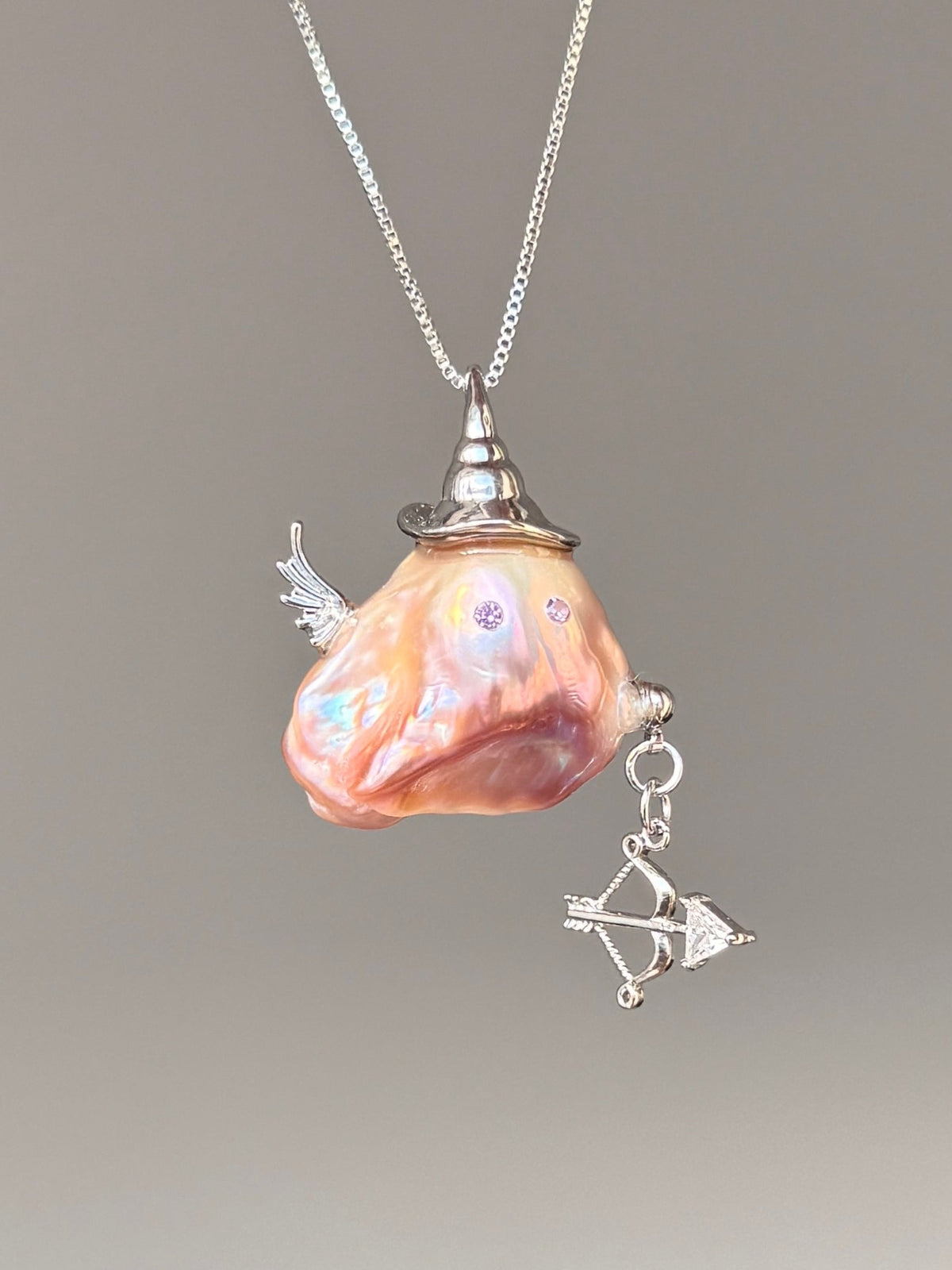 Cupid Arrow Witch Baroque Pearl Necklace SKU805P1025