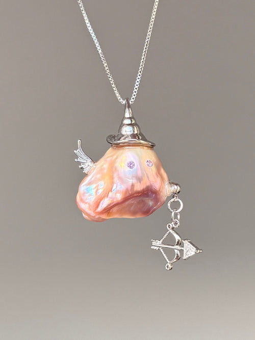 Cupid Arrow Witch Baroque Pearl Necklace SKU805P1025