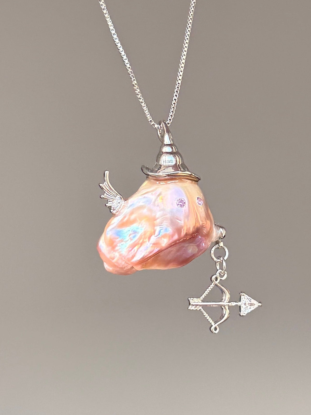 Cupid Arrow Witch Baroque Pearl Necklace SKU805P1025