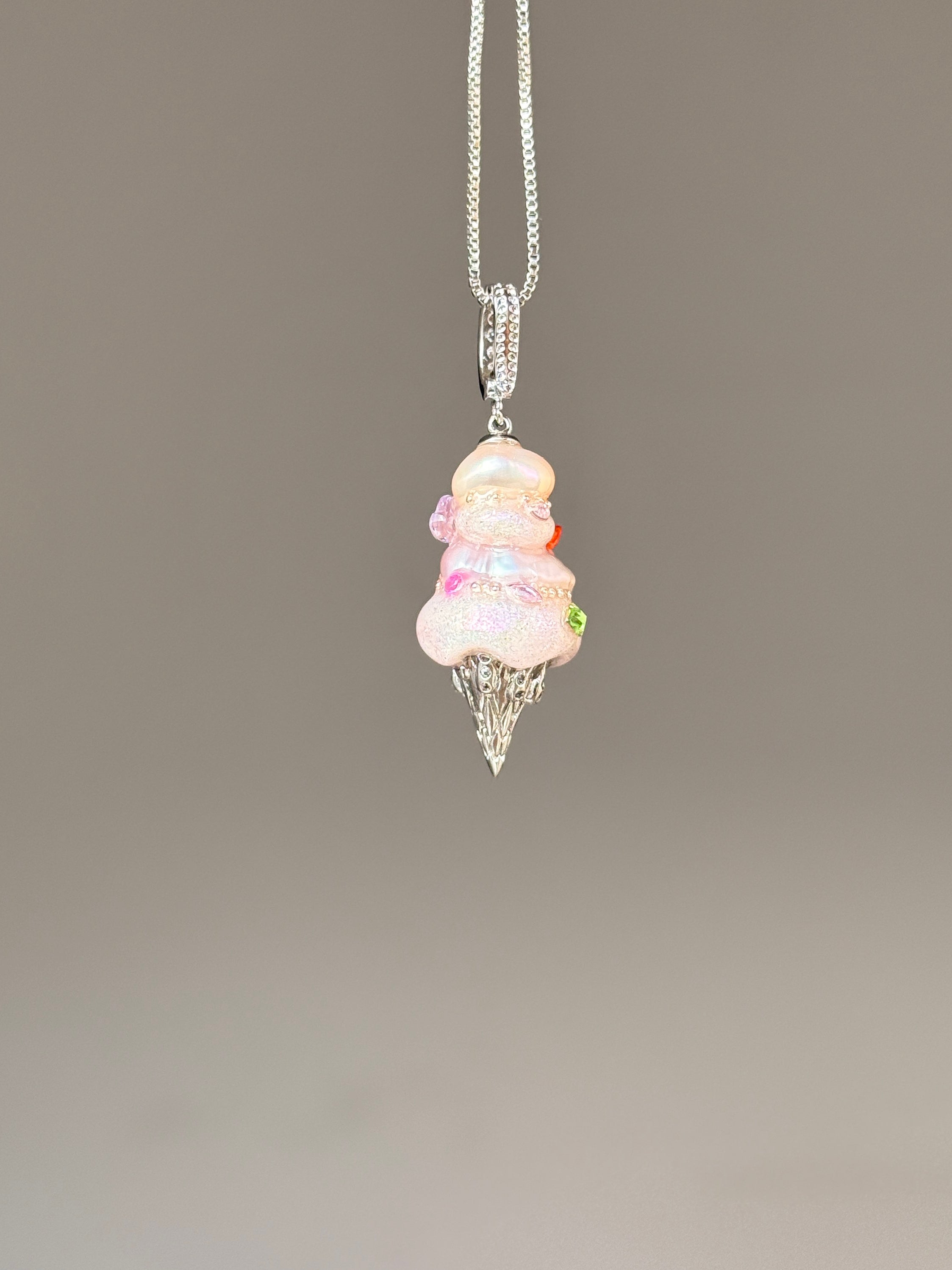 Rose Meringue Scoop Baroque Pearl Necklace SKUCR30