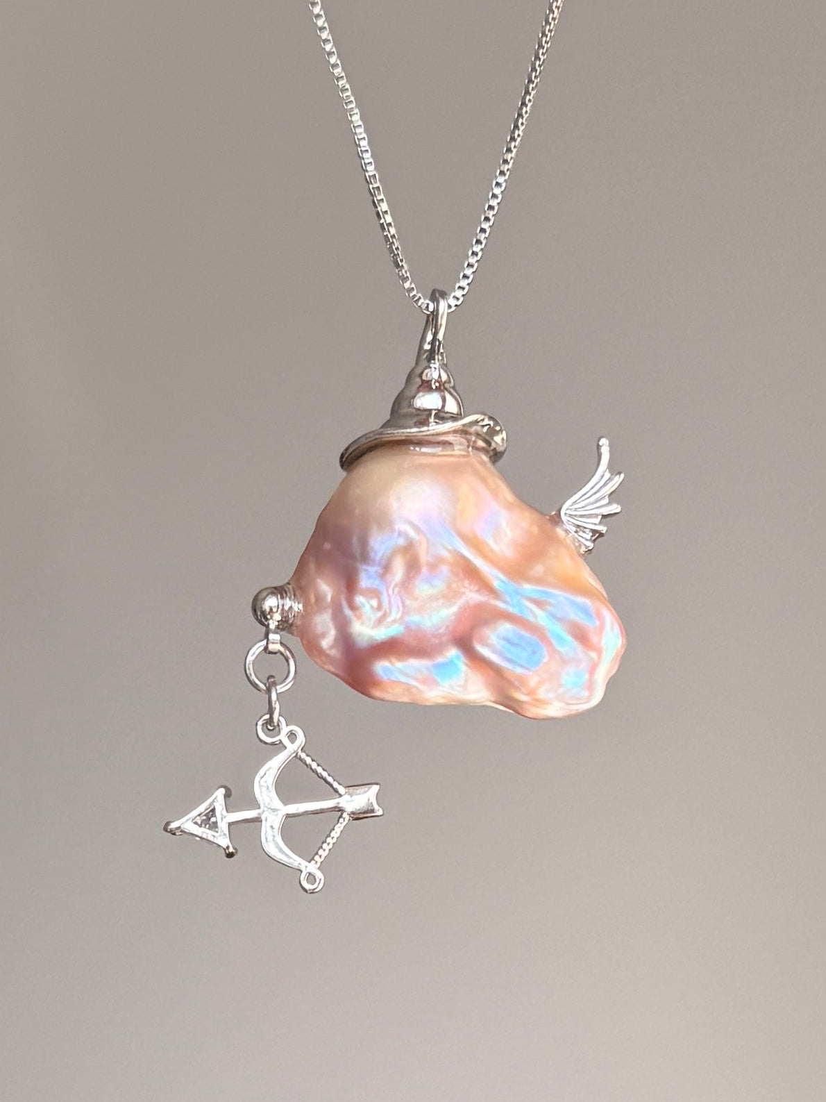 Cupid Arrow Witch Baroque Pearl Necklace SKU805P1025