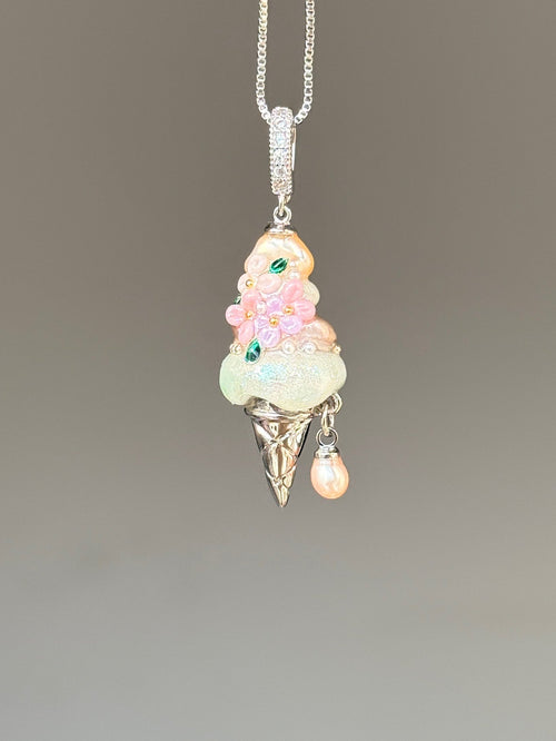 Blush Blossom Scoop Baroque Pearl Necklace SKUCR32