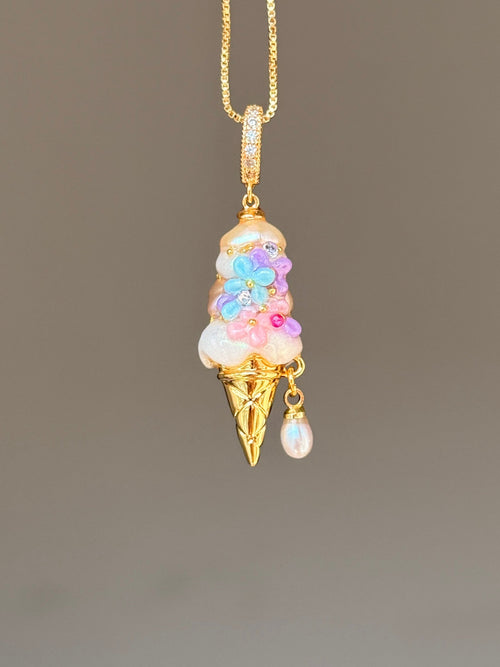 Pastel Garden Scoop Baroque Pearl Necklace SKUCR33