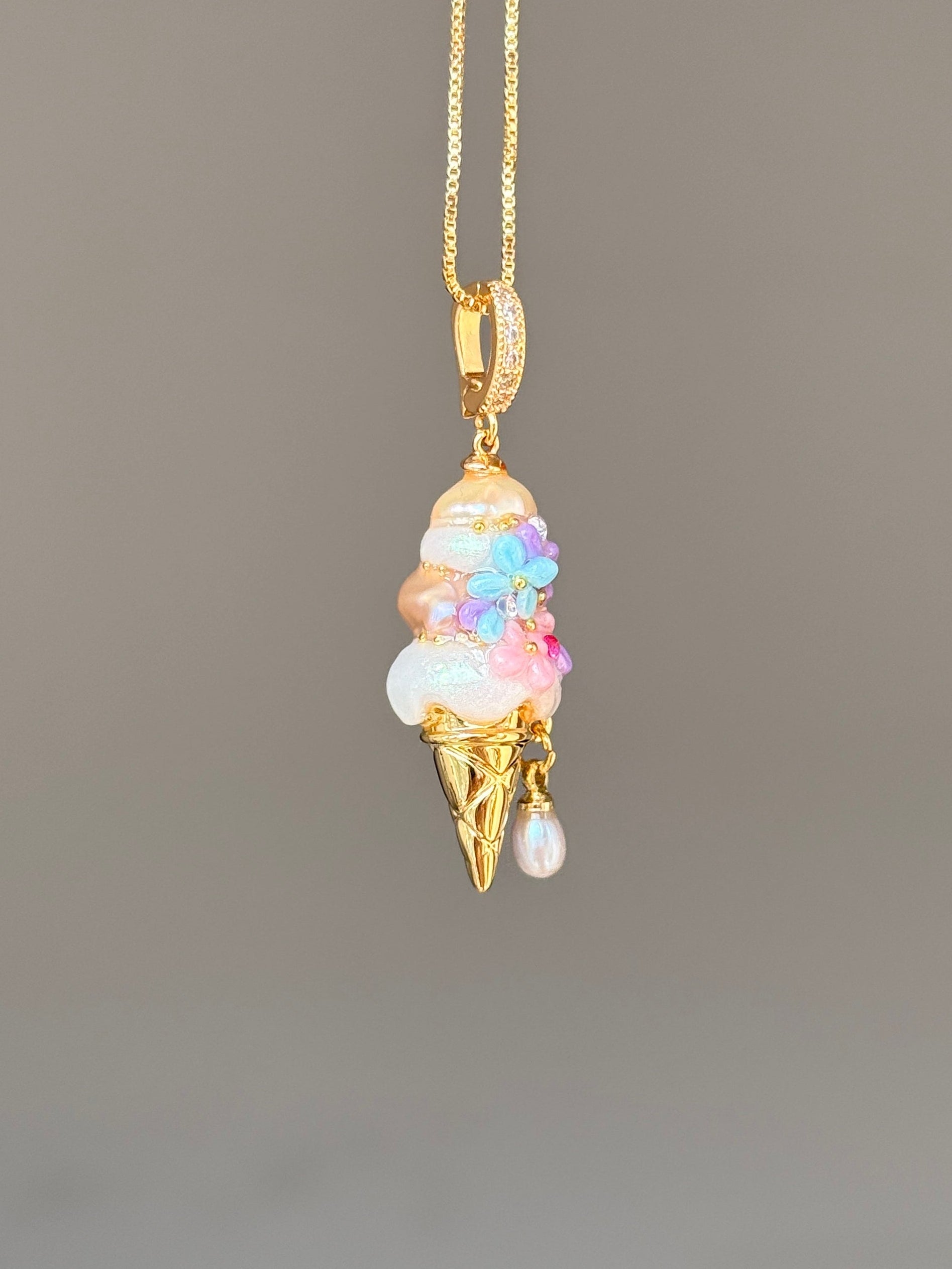 Pastel Garden Scoop Baroque Pearl Necklace SKUCR33