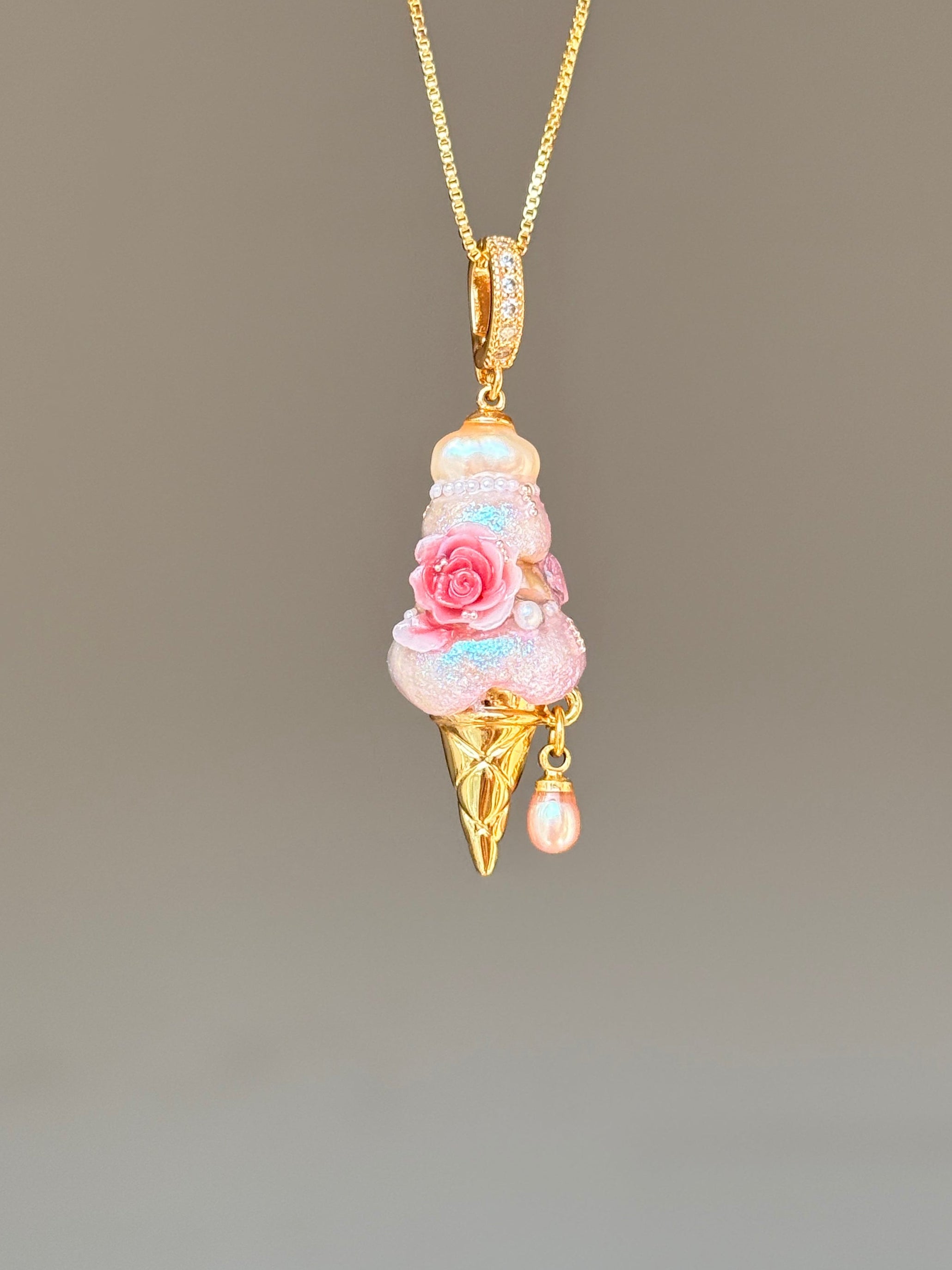 Rosy Pearl Scoop Baroque Pearl Necklace SKUCR45