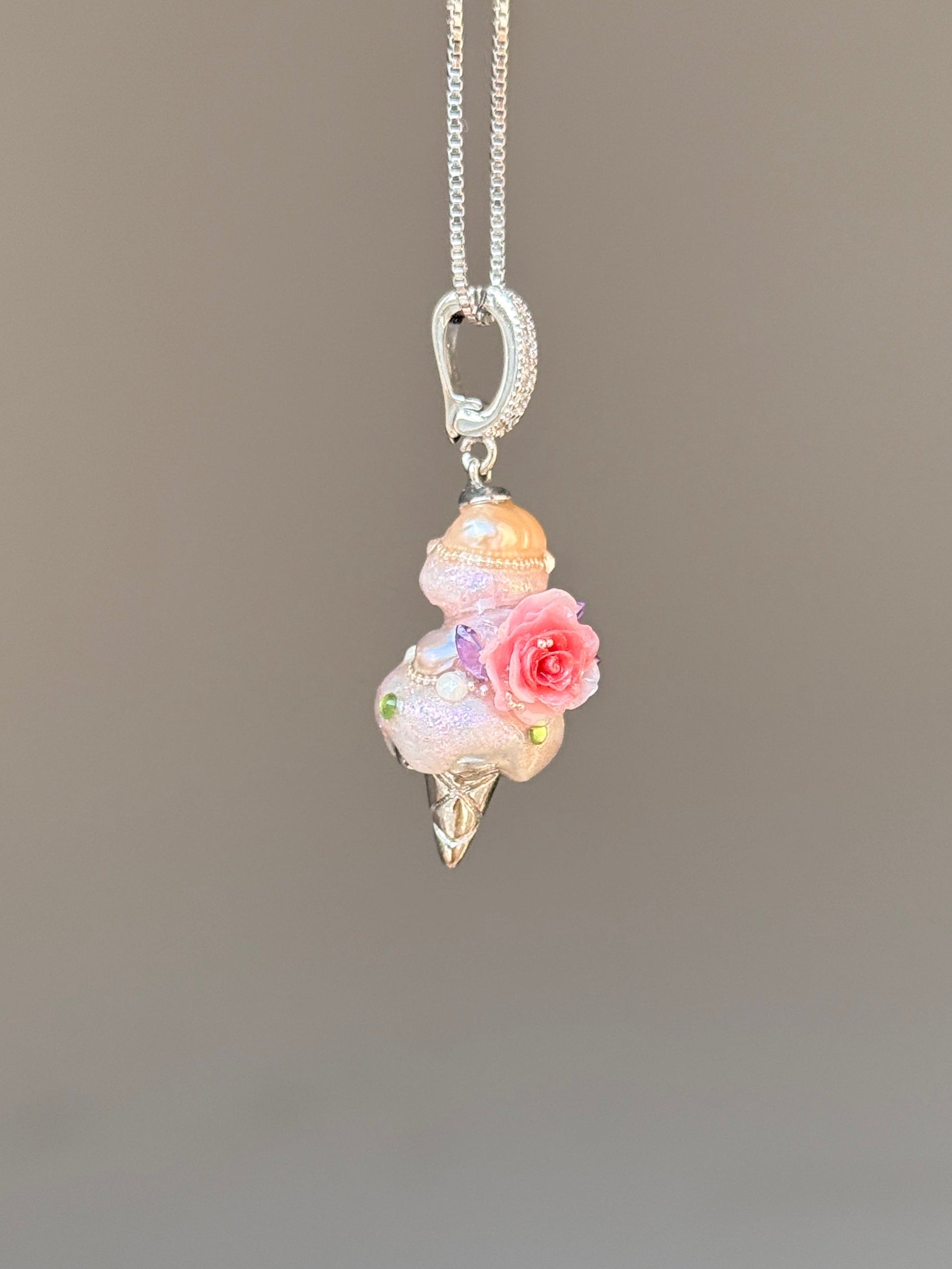 Rose Pearl Scoop Baroque Pearl Necklace SKUCR51