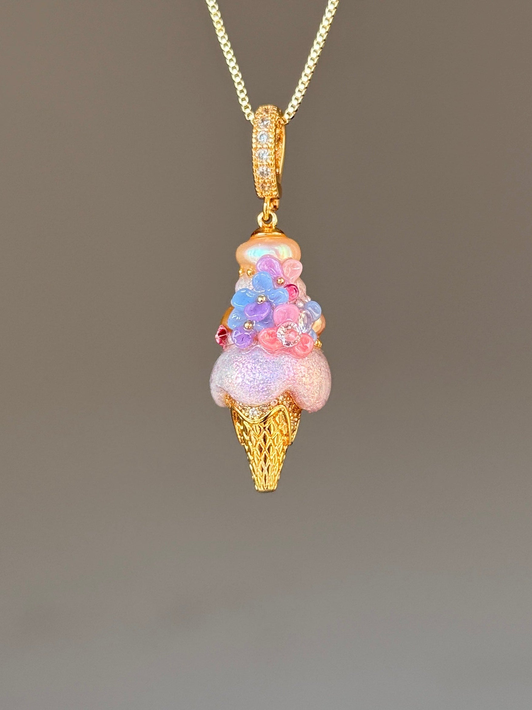 Violet Confetti Scoop Baroque Pearl Necklace SKUCR57