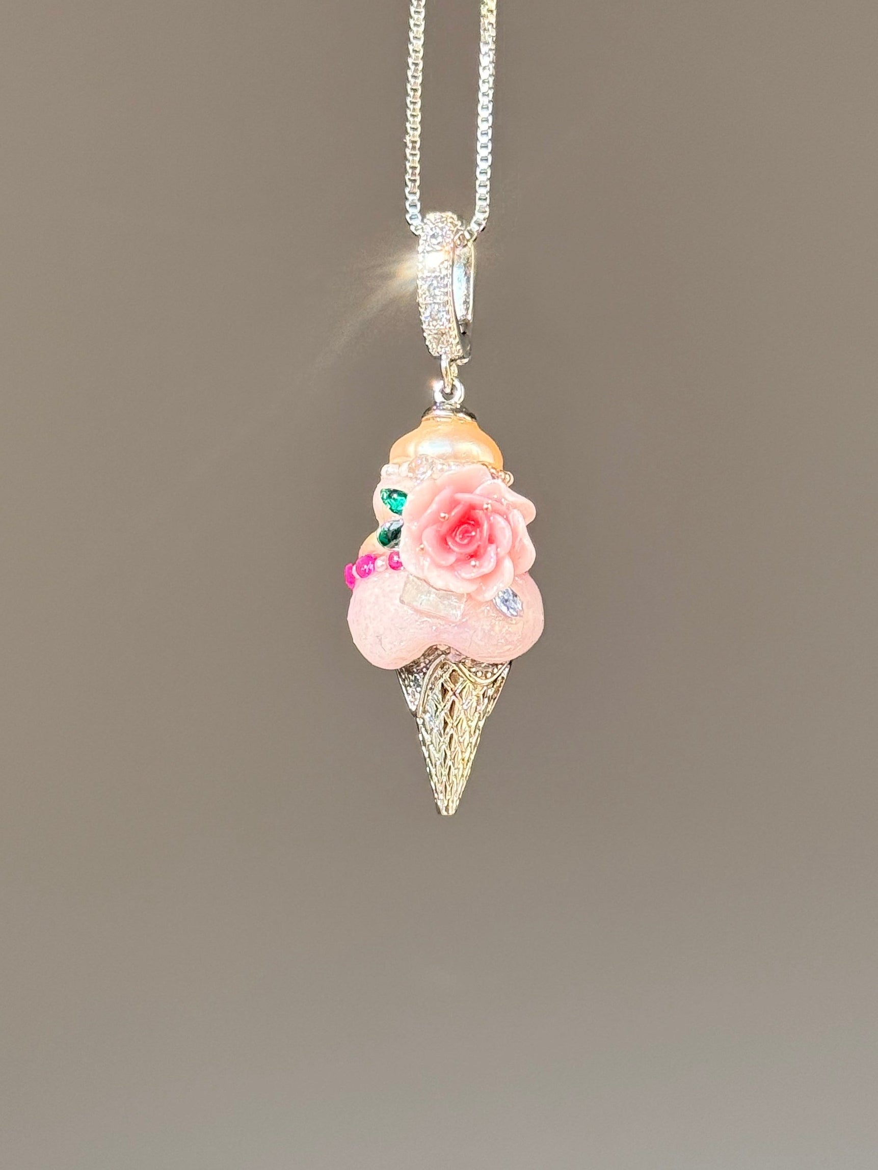 Coral Rose Scoop Baroque Pearl Necklace SKUCR62