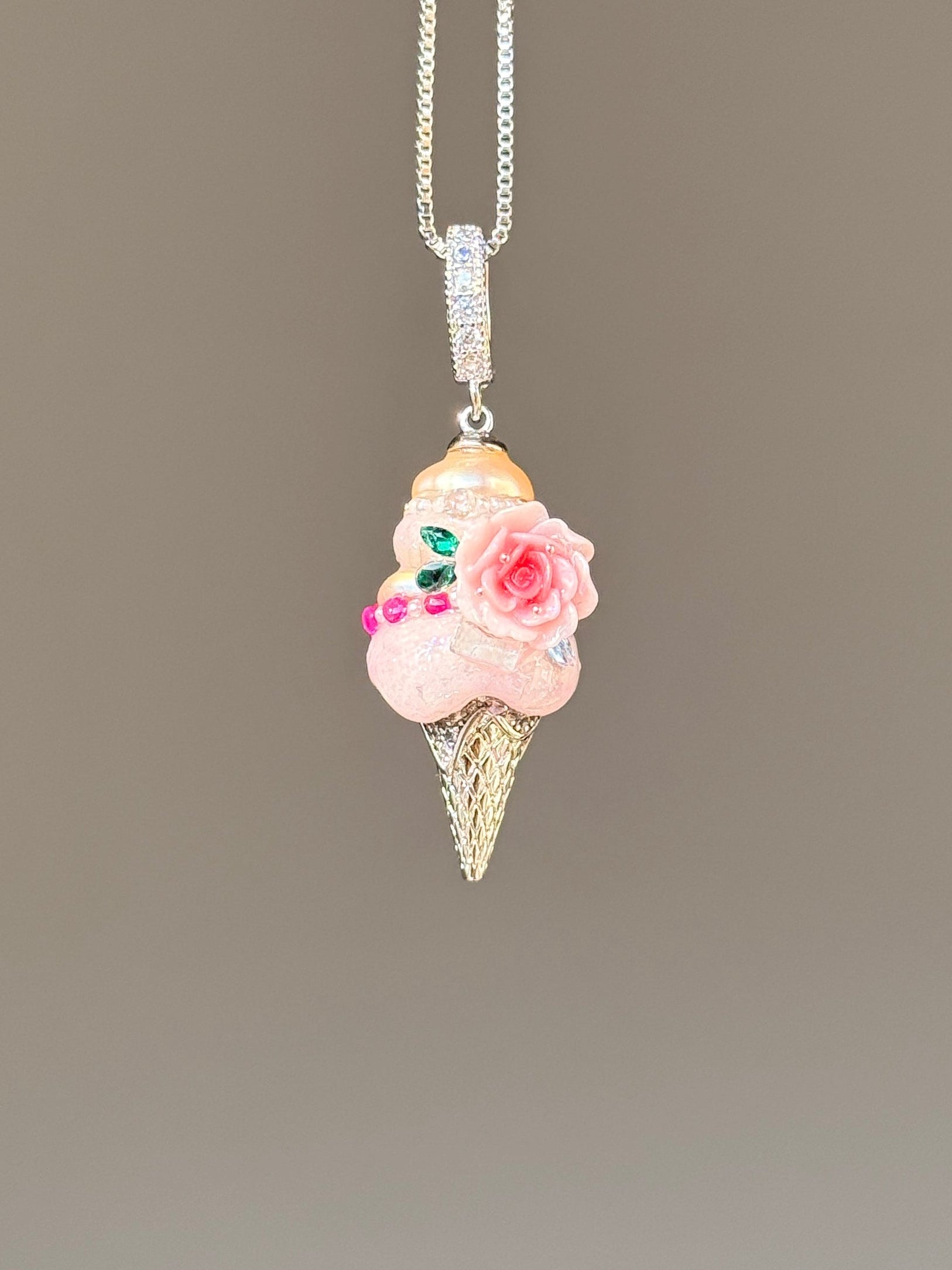 Coral Rose Scoop Baroque Pearl Necklace SKUCR62