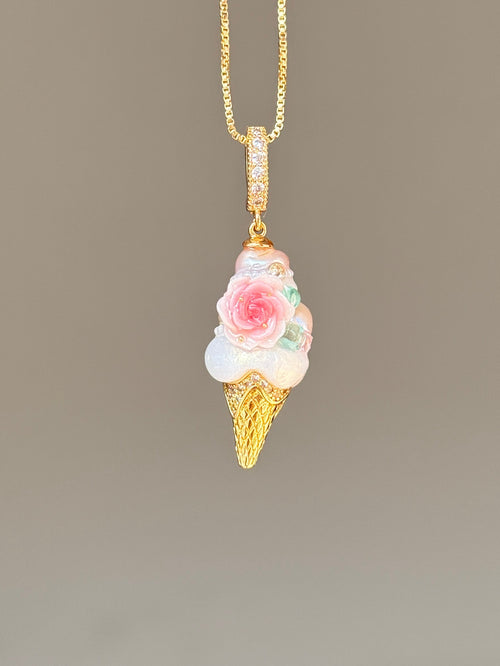 Ivory Rose Scoop Baroque Pearl Necklace SKUCR65